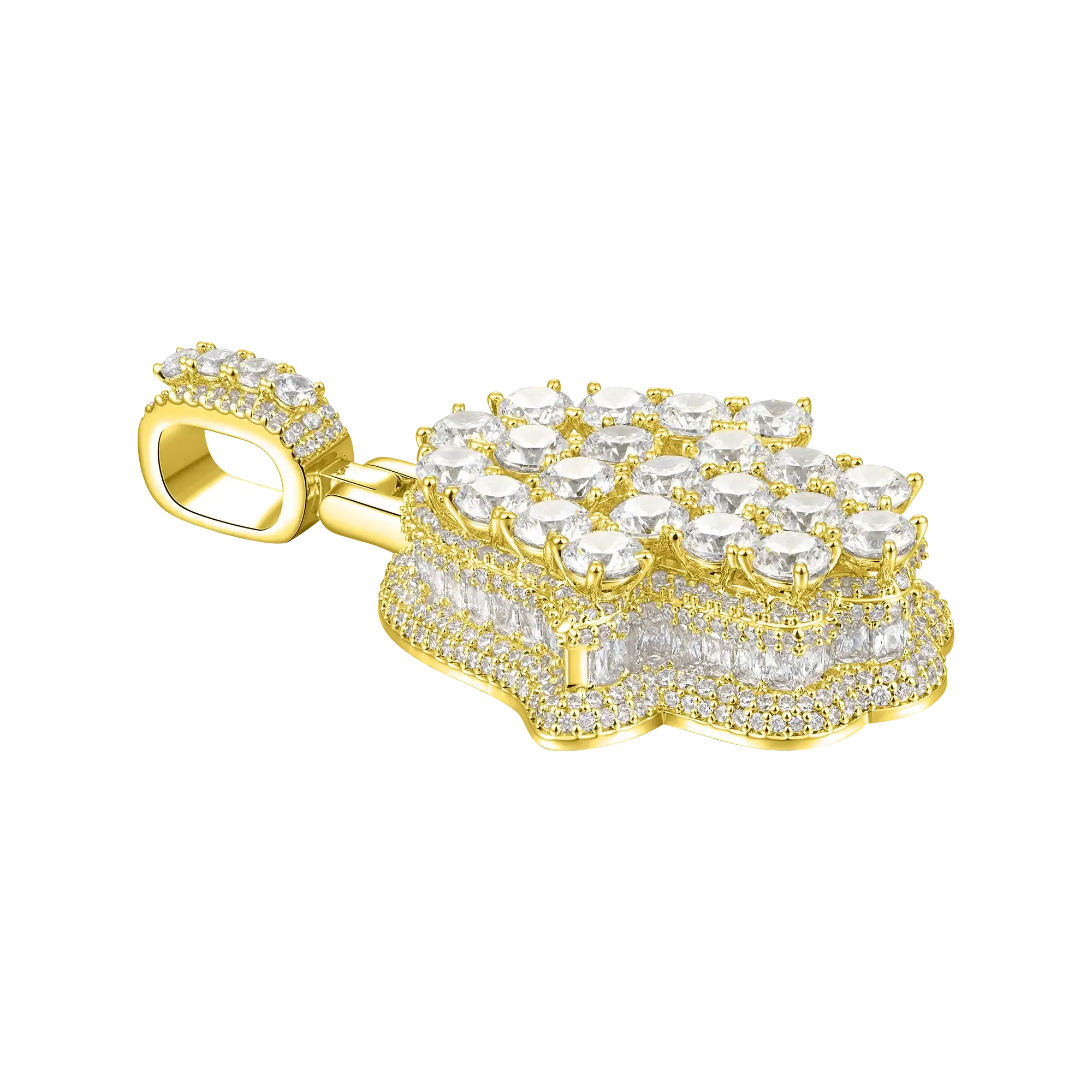 Brilliance Layered Hamsa Pendant