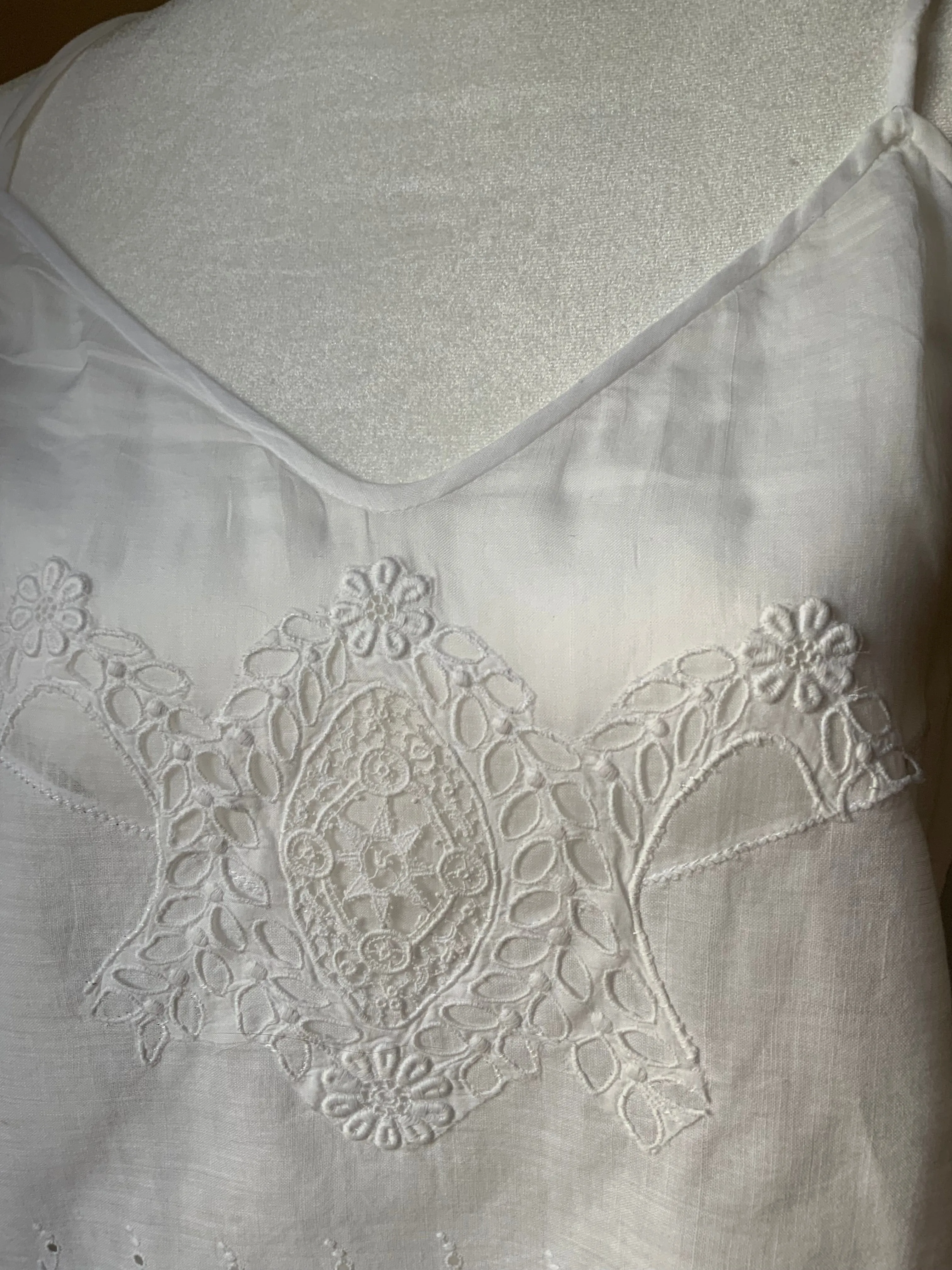 Broderie Blouse with antique aplique - Y2k -