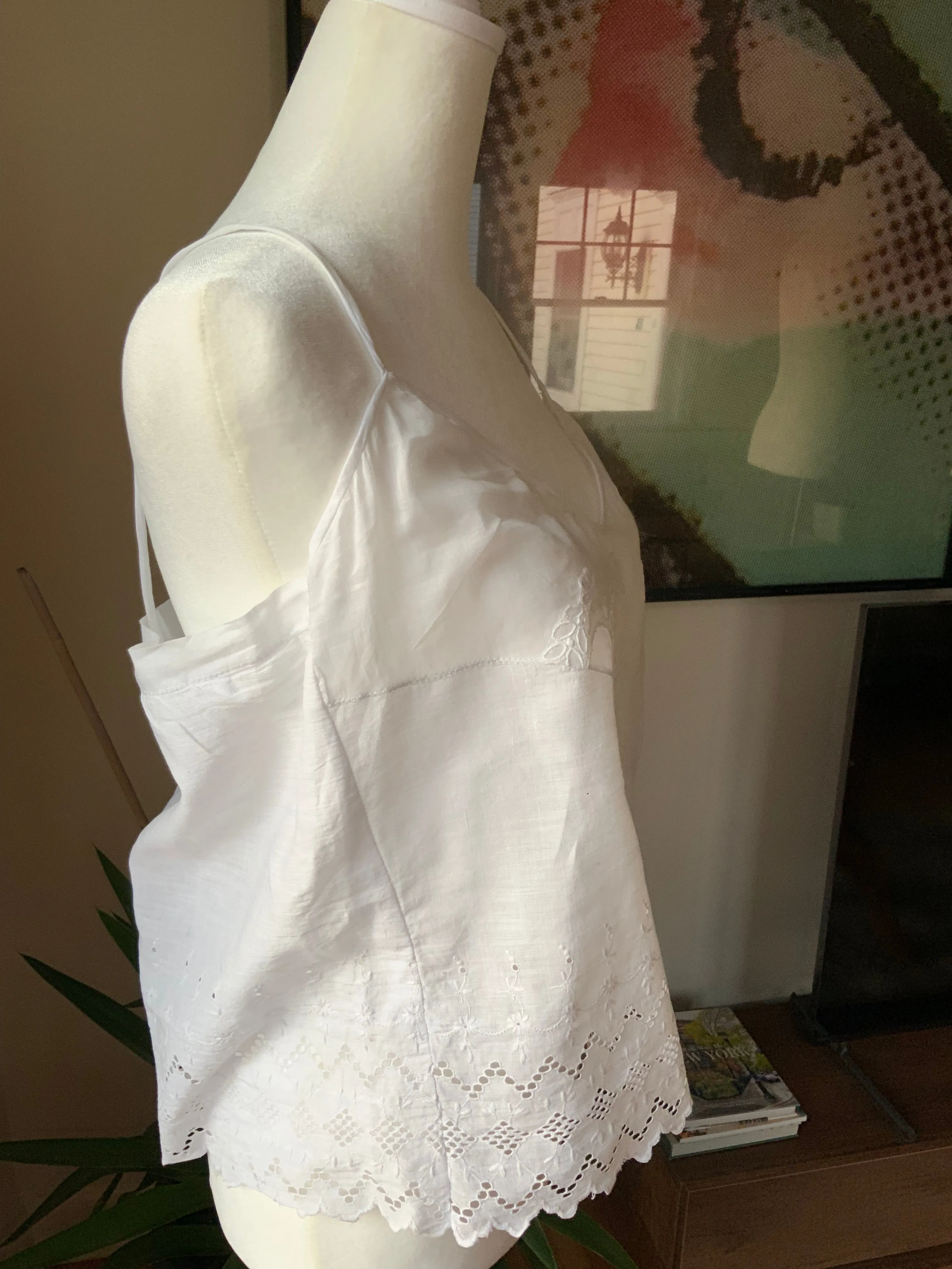 Broderie Blouse with antique aplique - Y2k -