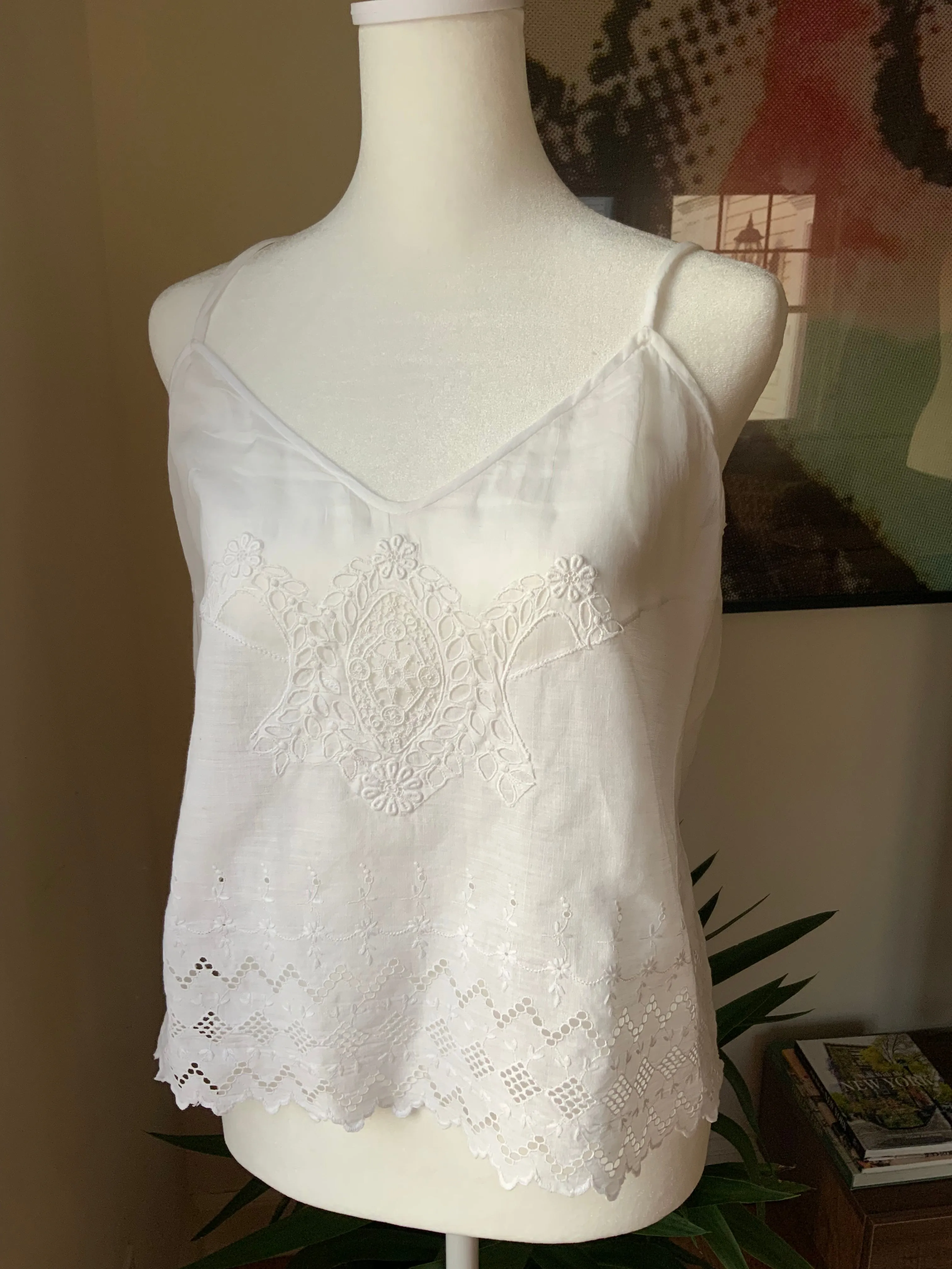 Broderie Blouse with antique aplique - Y2k -