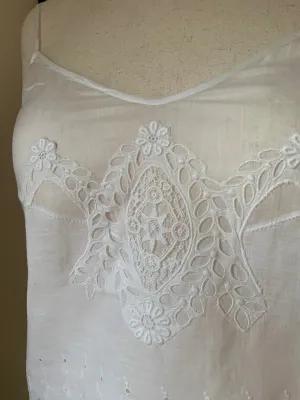 Broderie Blouse with antique aplique - Y2k -