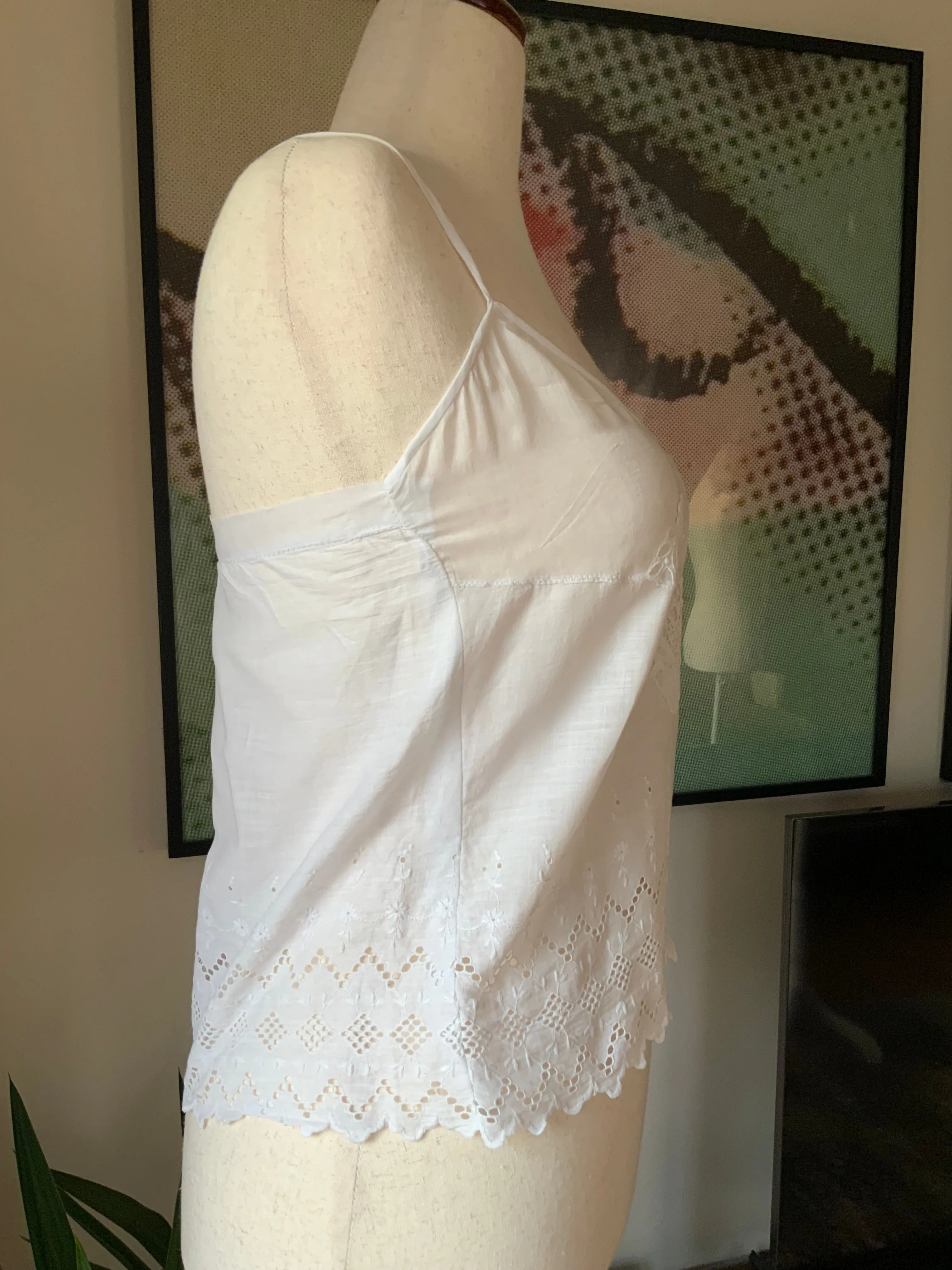 Broderie Blouse with antique aplique - Y2k -
