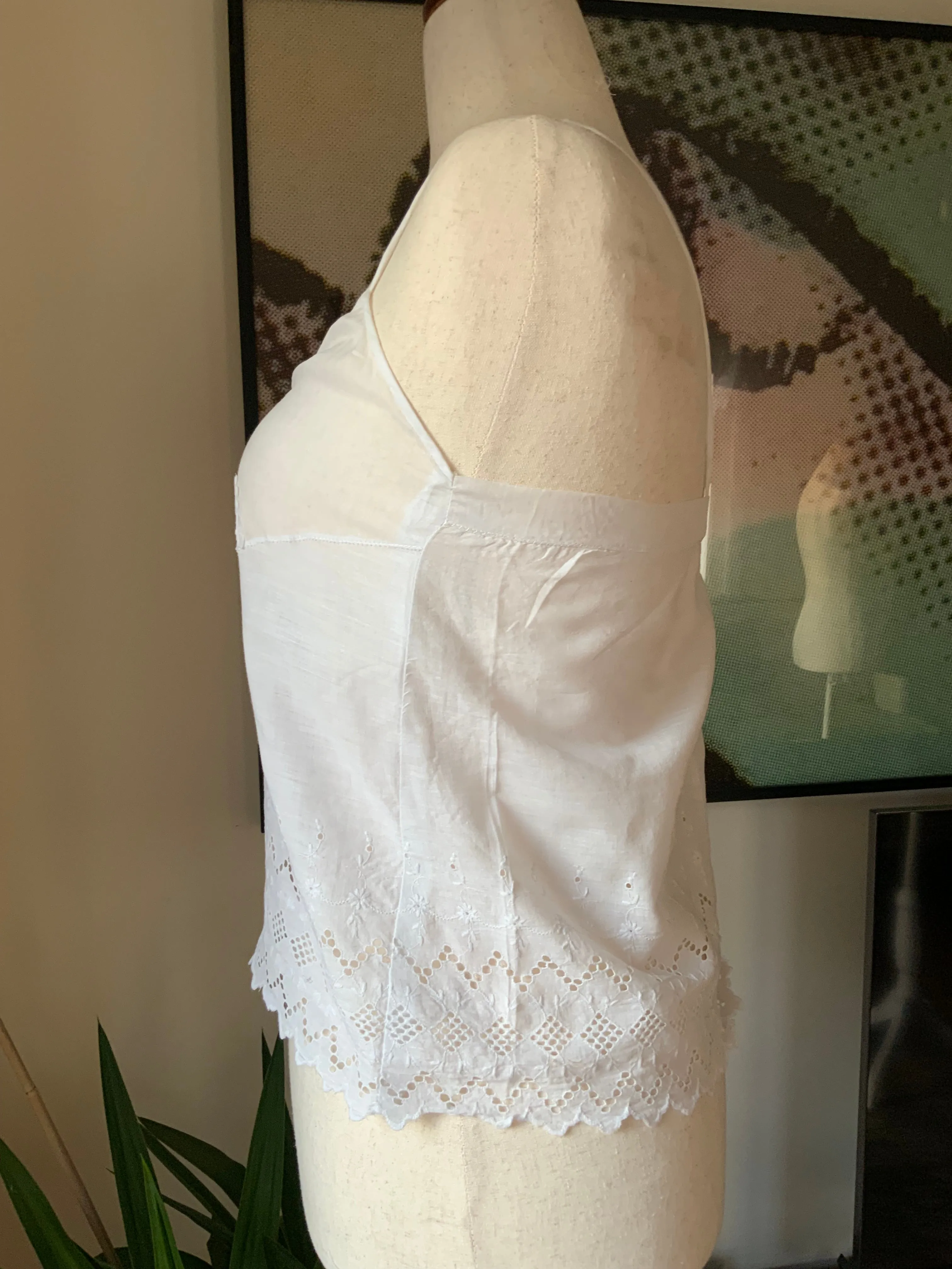 Broderie Blouse with antique aplique - Y2k -