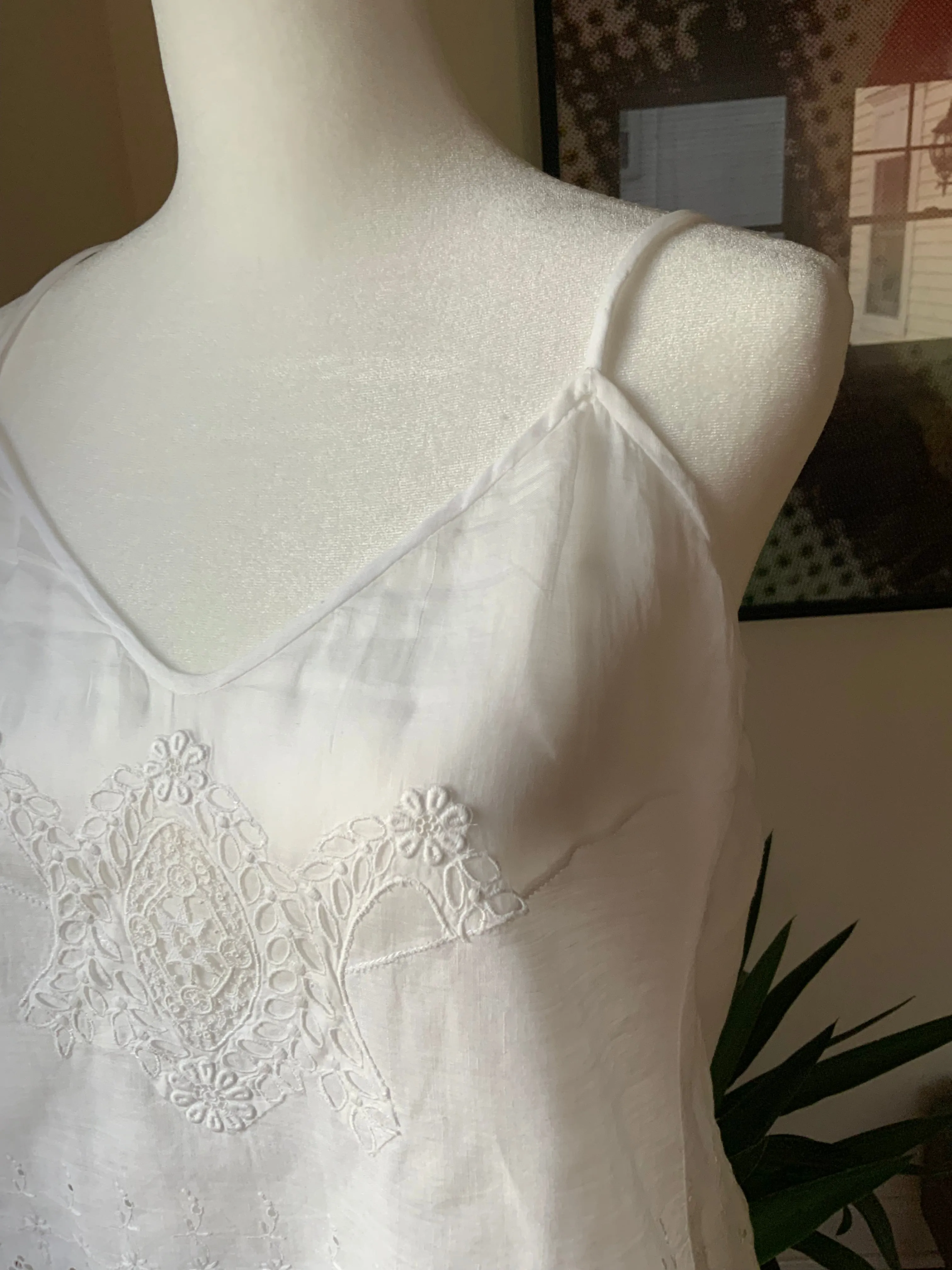 Broderie Blouse with antique aplique - Y2k -