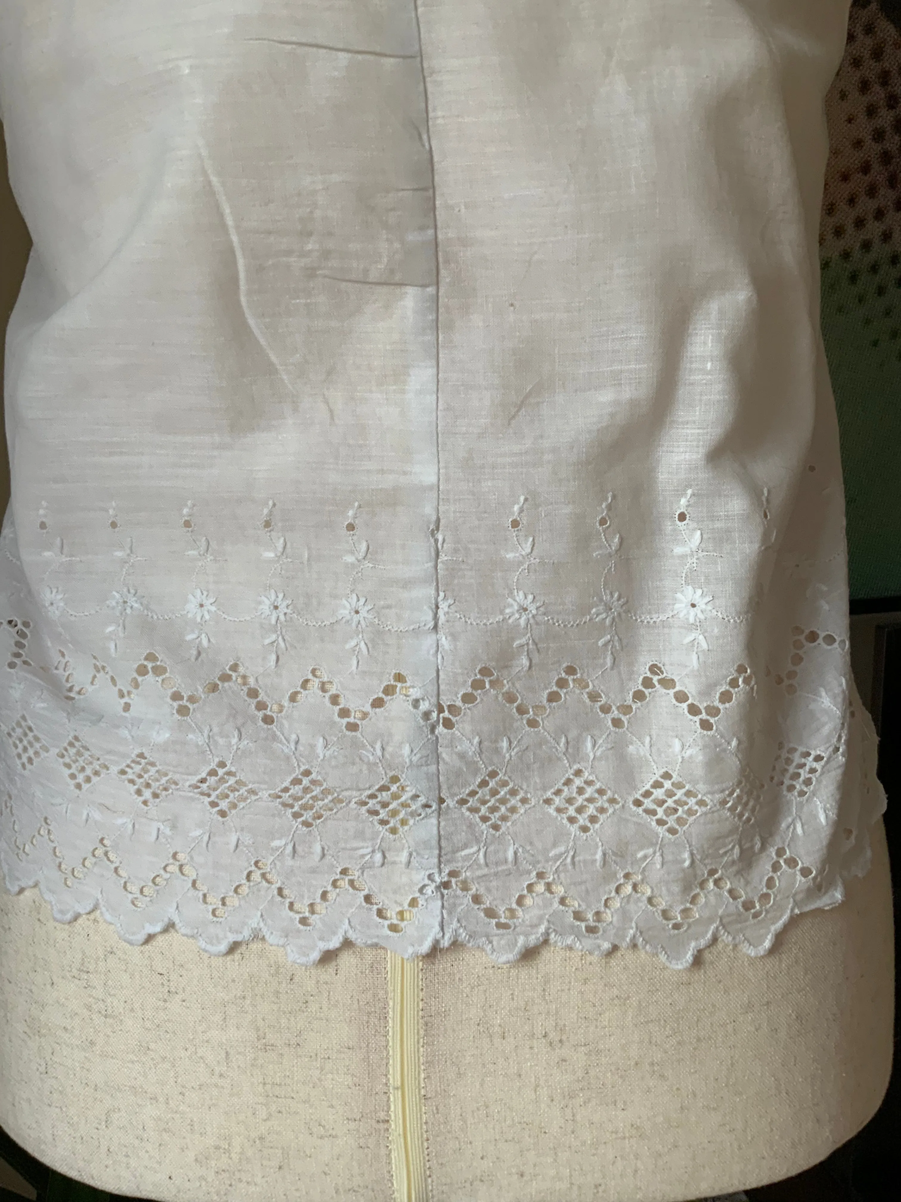 Broderie Blouse with antique aplique - Y2k -