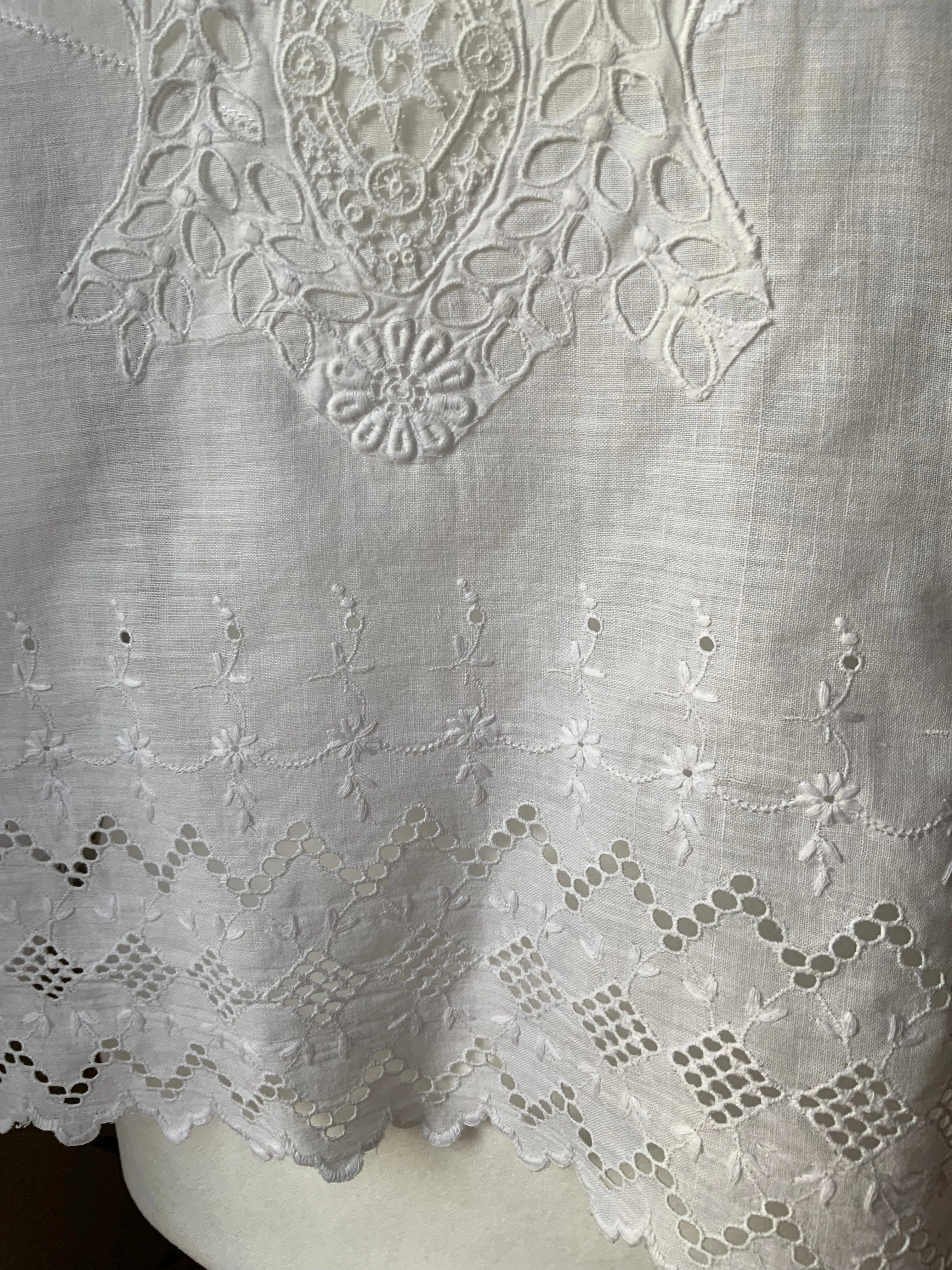 Broderie Blouse with antique aplique - Y2k -