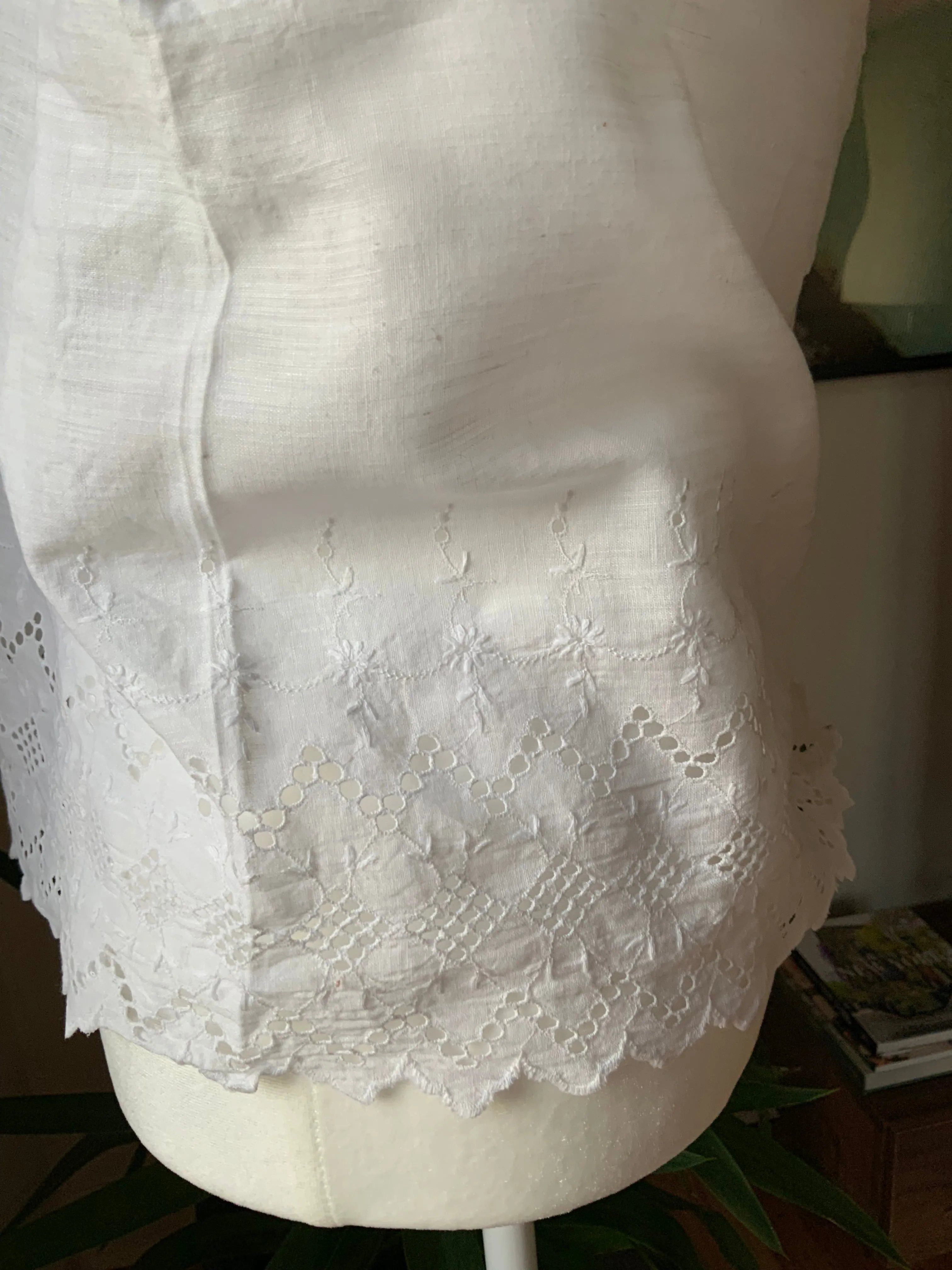 Broderie Blouse with antique aplique - Y2k -