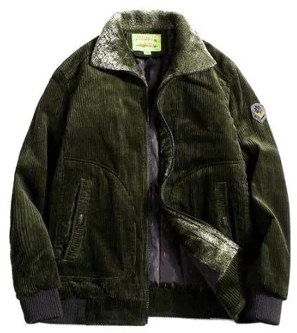 Brovade | stylish winter corduroy jacket for men