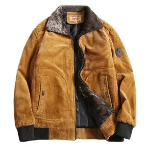 Brovade | stylish winter corduroy jacket for men