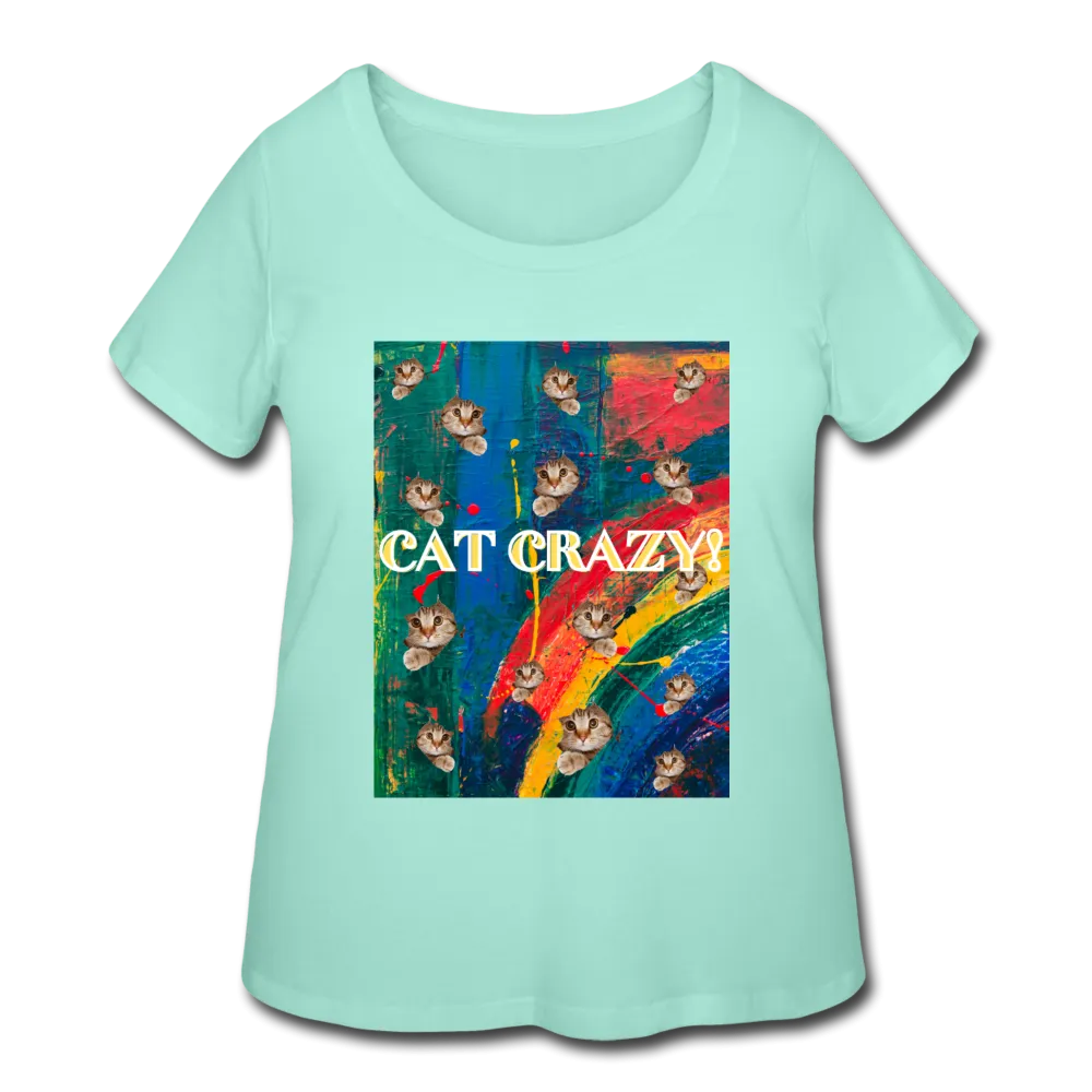 CAT CRAZY Women's Curvy T-Shirt