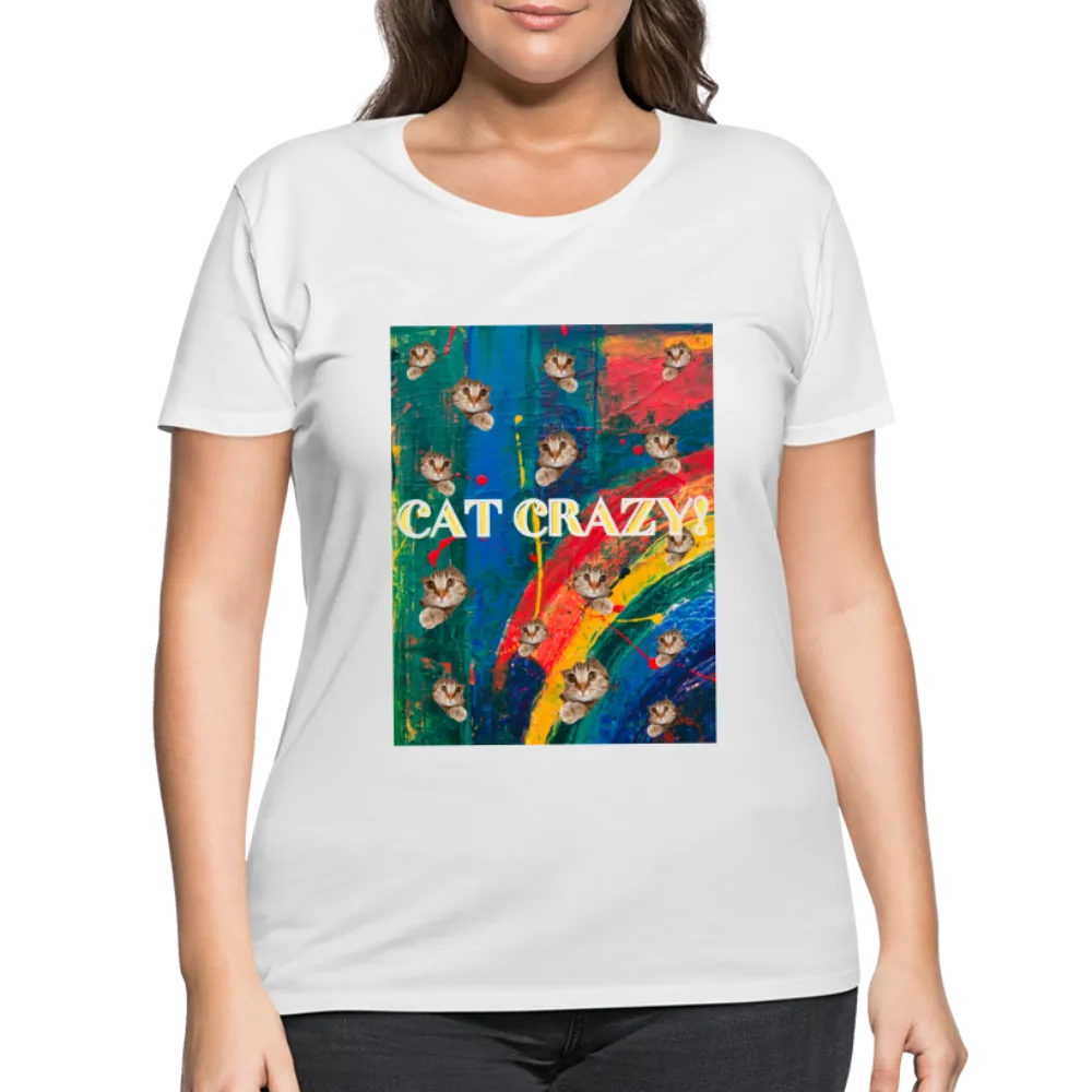 CAT CRAZY Women's Curvy T-Shirt
