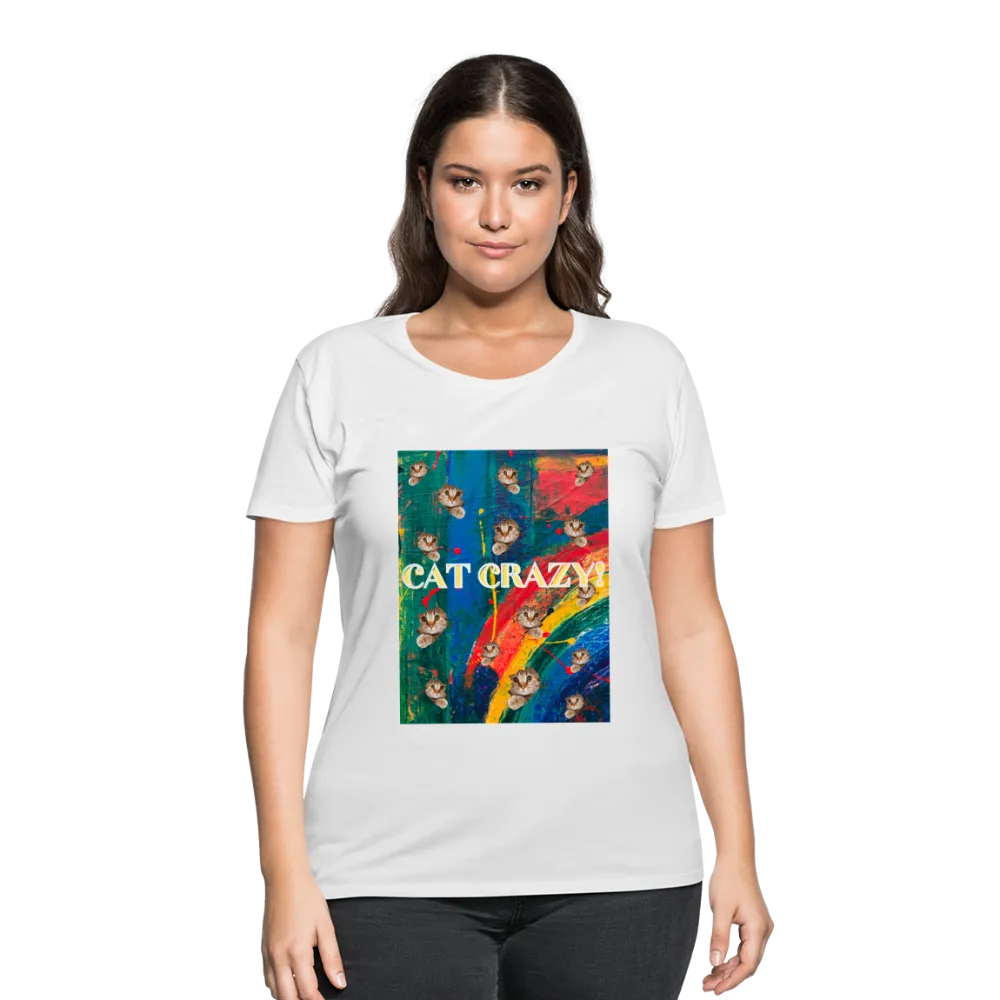 CAT CRAZY Women's Curvy T-Shirt