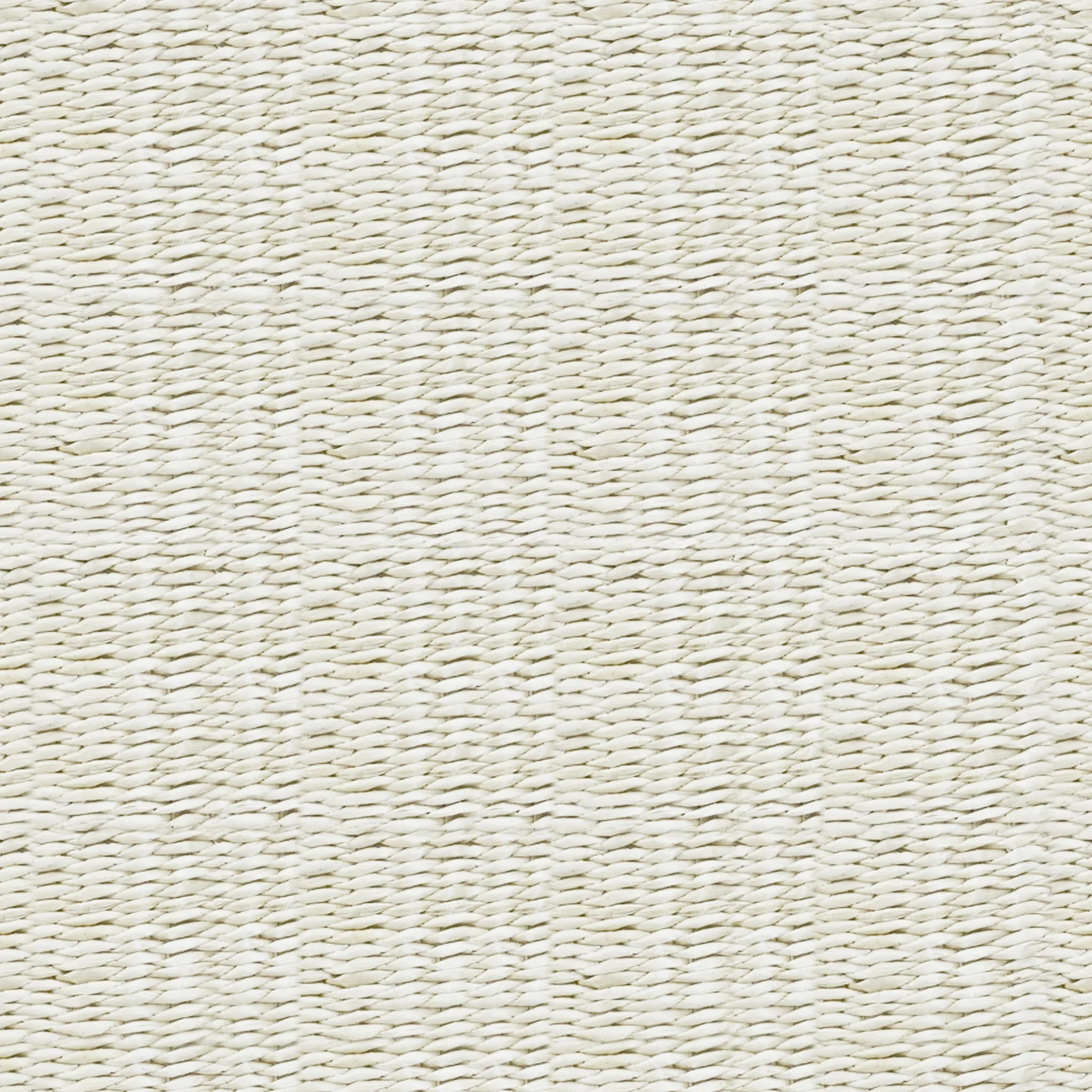 Cattail and Paper Terra Basket Two Tone Wicker Basket with Handles