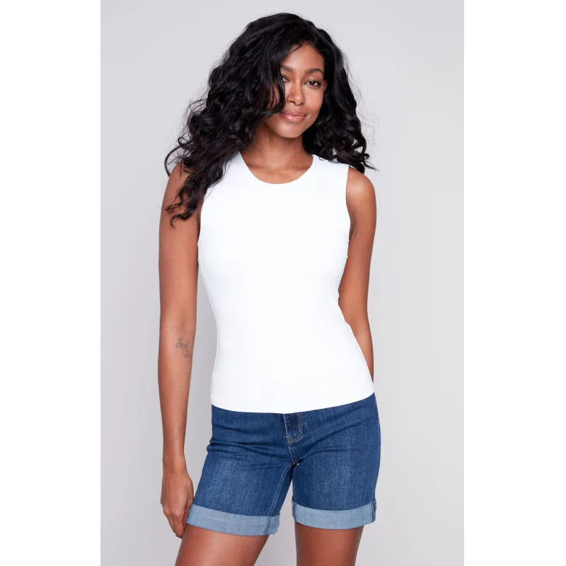 Charlie B Sleeveless RIB Top