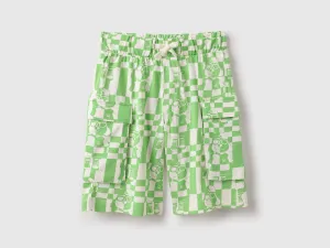 Checkered Regular Fit Shorts
