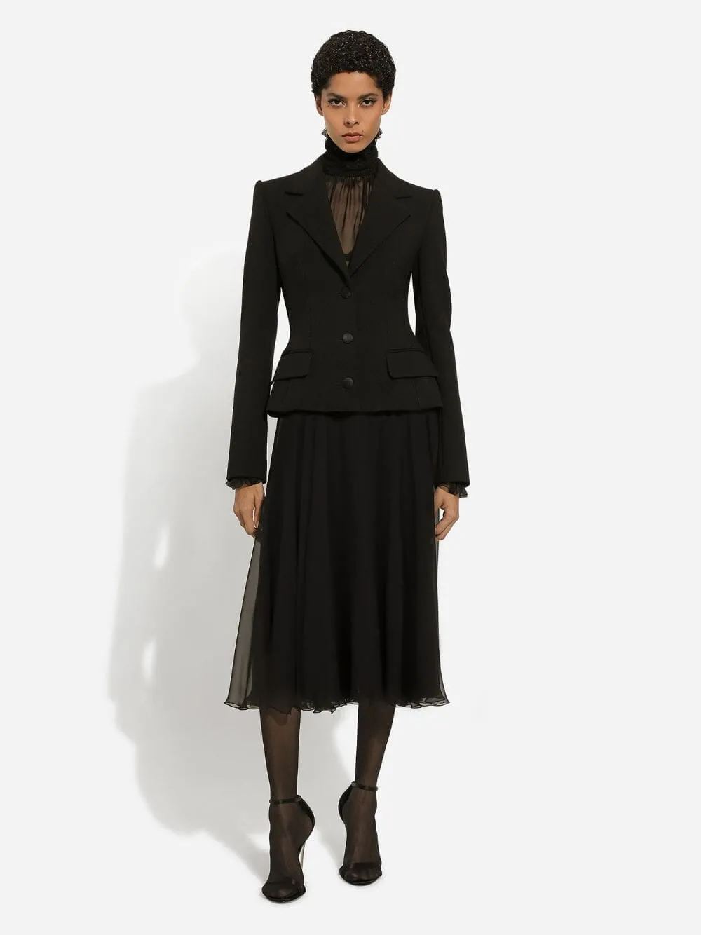 Chiffon Midi Skirt