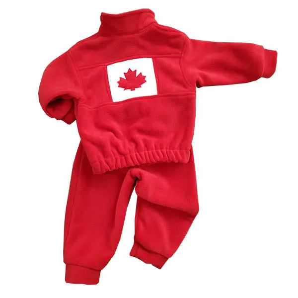 CHILD CANADA BOMBER JACKET SET RED
