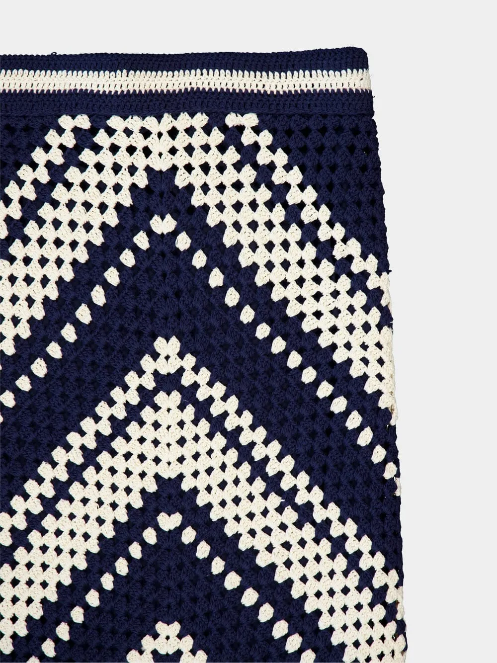 Chintz Crochet Fringed Skirt