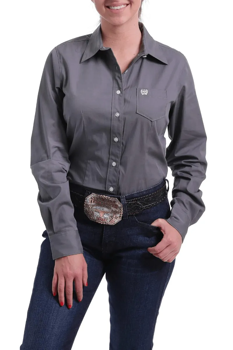 Cinch Shirt Womens Grey Arena