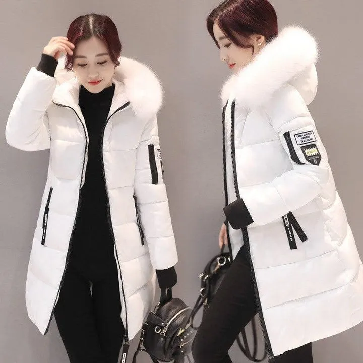 Clus | high-quality women's winter coat with detachable fur collar