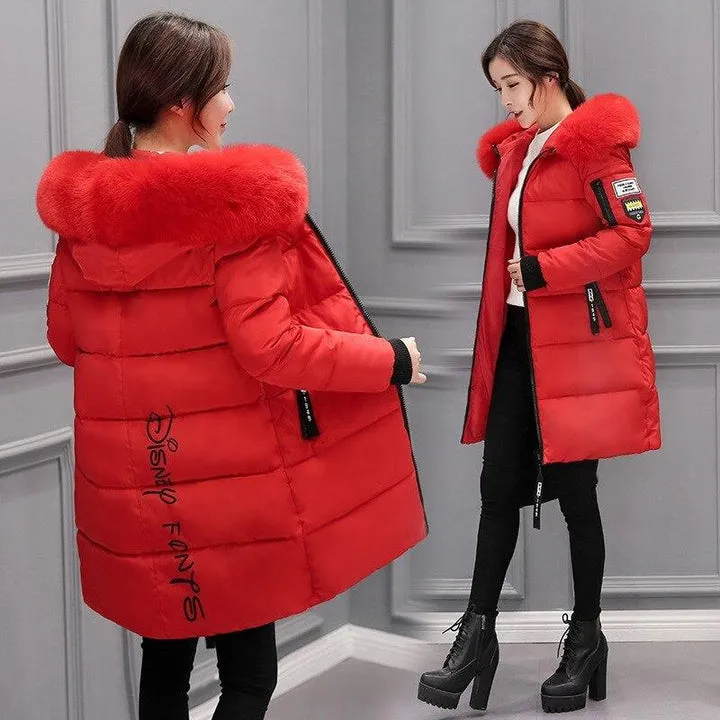 Clus | high-quality women's winter coat with detachable fur collar