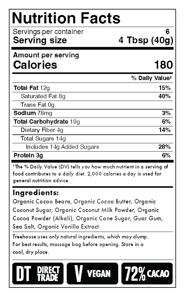 Coconut Drinking Chocolate 8oz Bag