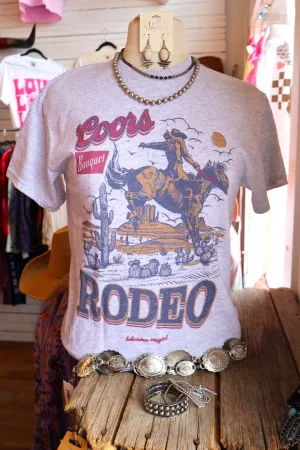 Coors Banquet Rodeo Vintage Grey T-Shirt