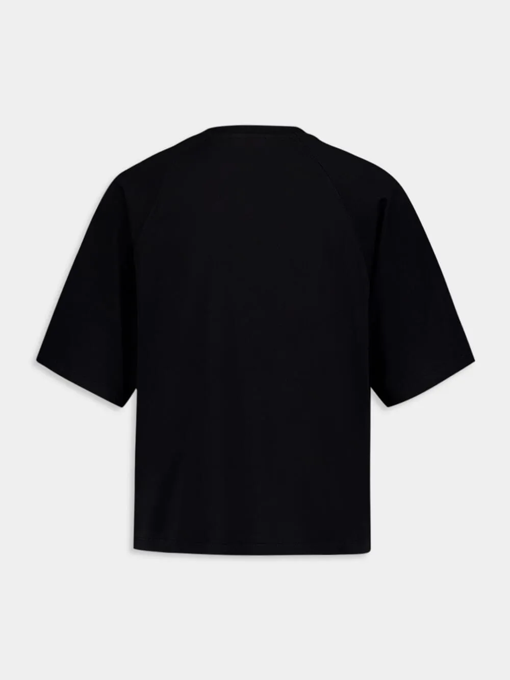 Cropped Balmain Signature T-Shirt