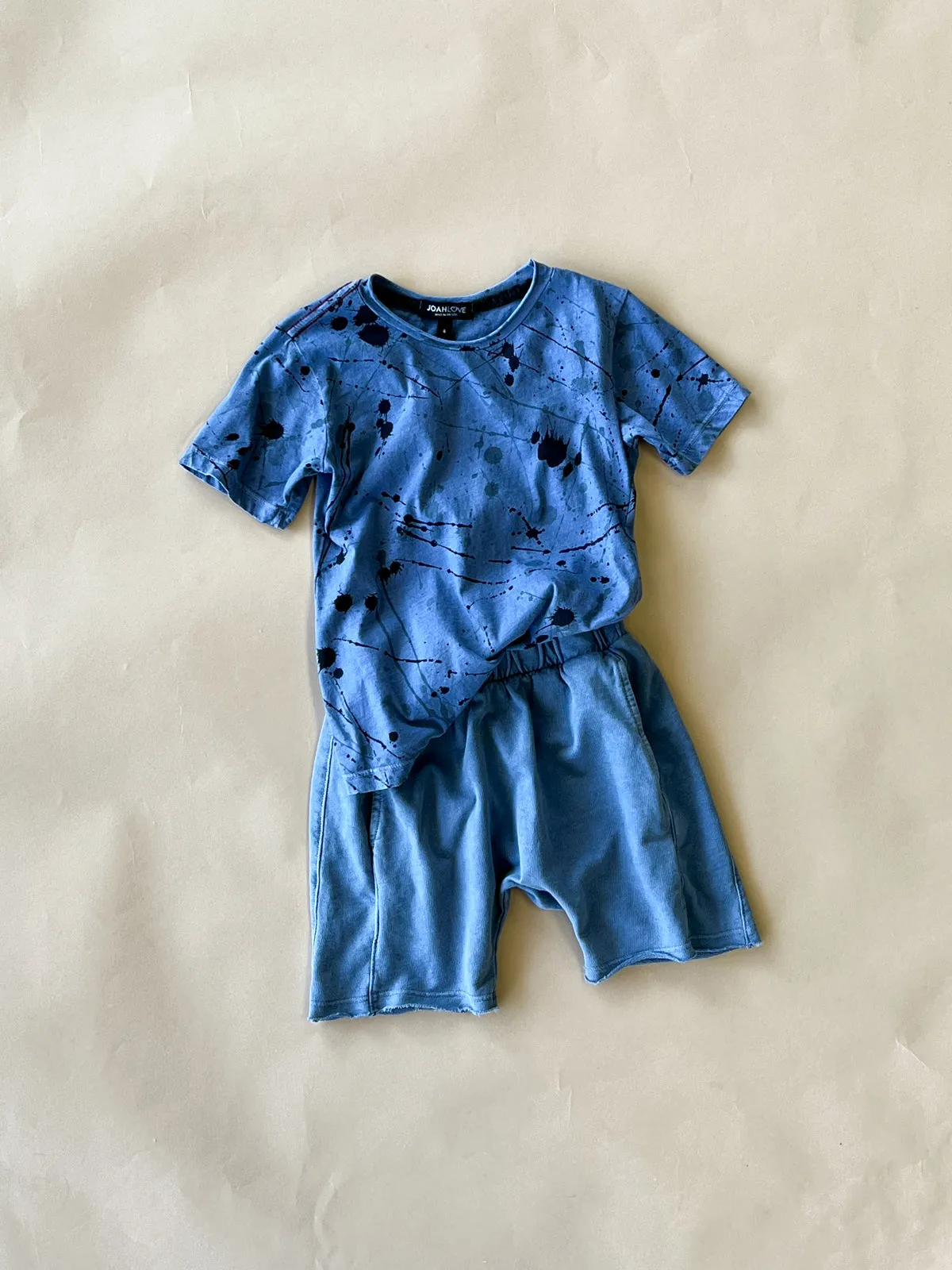 Cruz Splatter print Tee | Denim