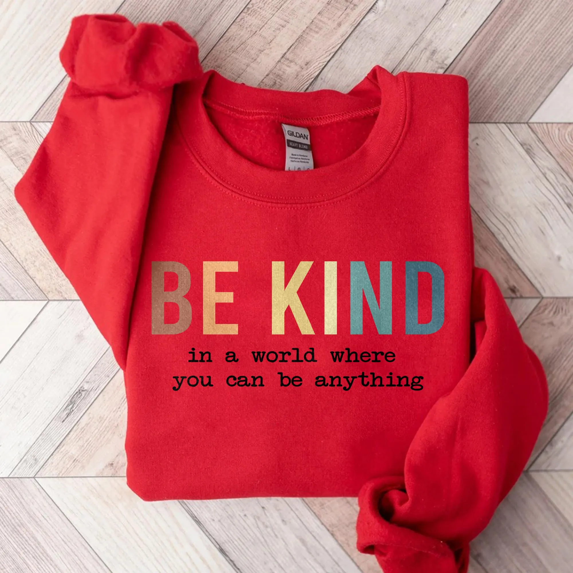 Cute Teacher Sweatshirt, Teacher Appreciation Gifts Crewneck, Be Kind Tee