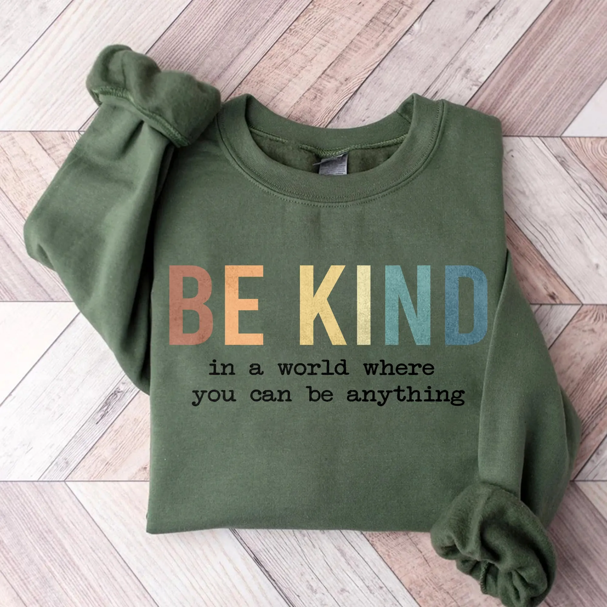 Cute Teacher Sweatshirt, Teacher Appreciation Gifts Crewneck, Be Kind Tee