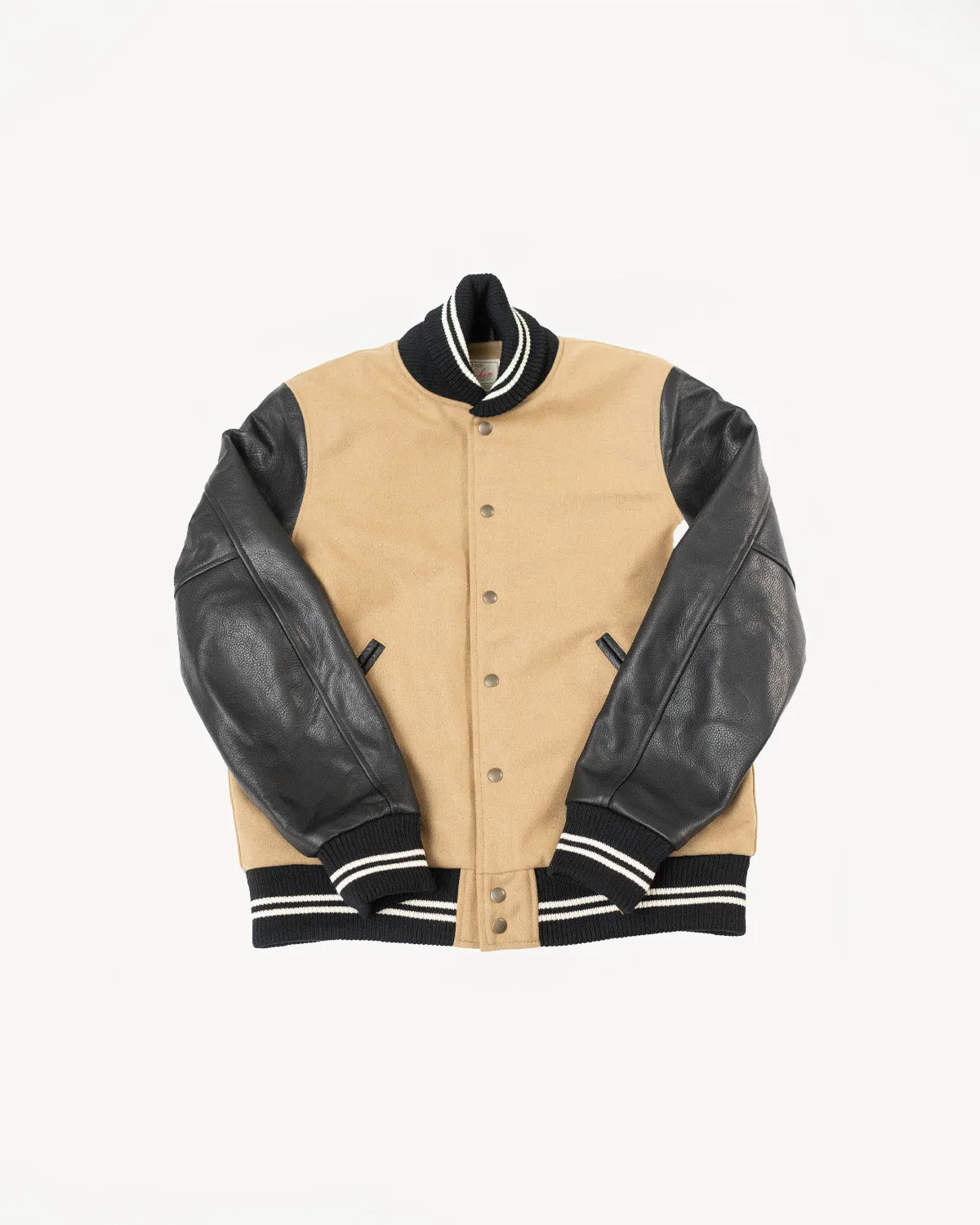 Dant x Dehen - Varsity Jacket - Camel, Black