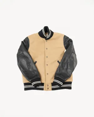 Dant x Dehen - Varsity Jacket - Camel, Black