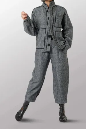 Denim Kantha Mens Blouson