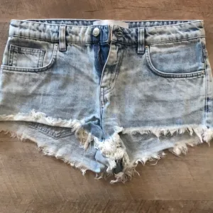 Designer IRO Paris Acid Wash Denim Shorts 26
