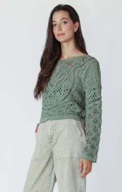 Dex Button Back Crochet Top