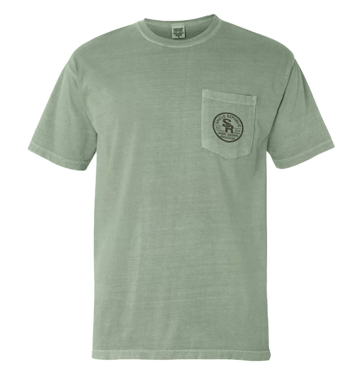Dirty Hands Clean Money: Comfort Colors Pocket Tee / Blue Jean / 2XL