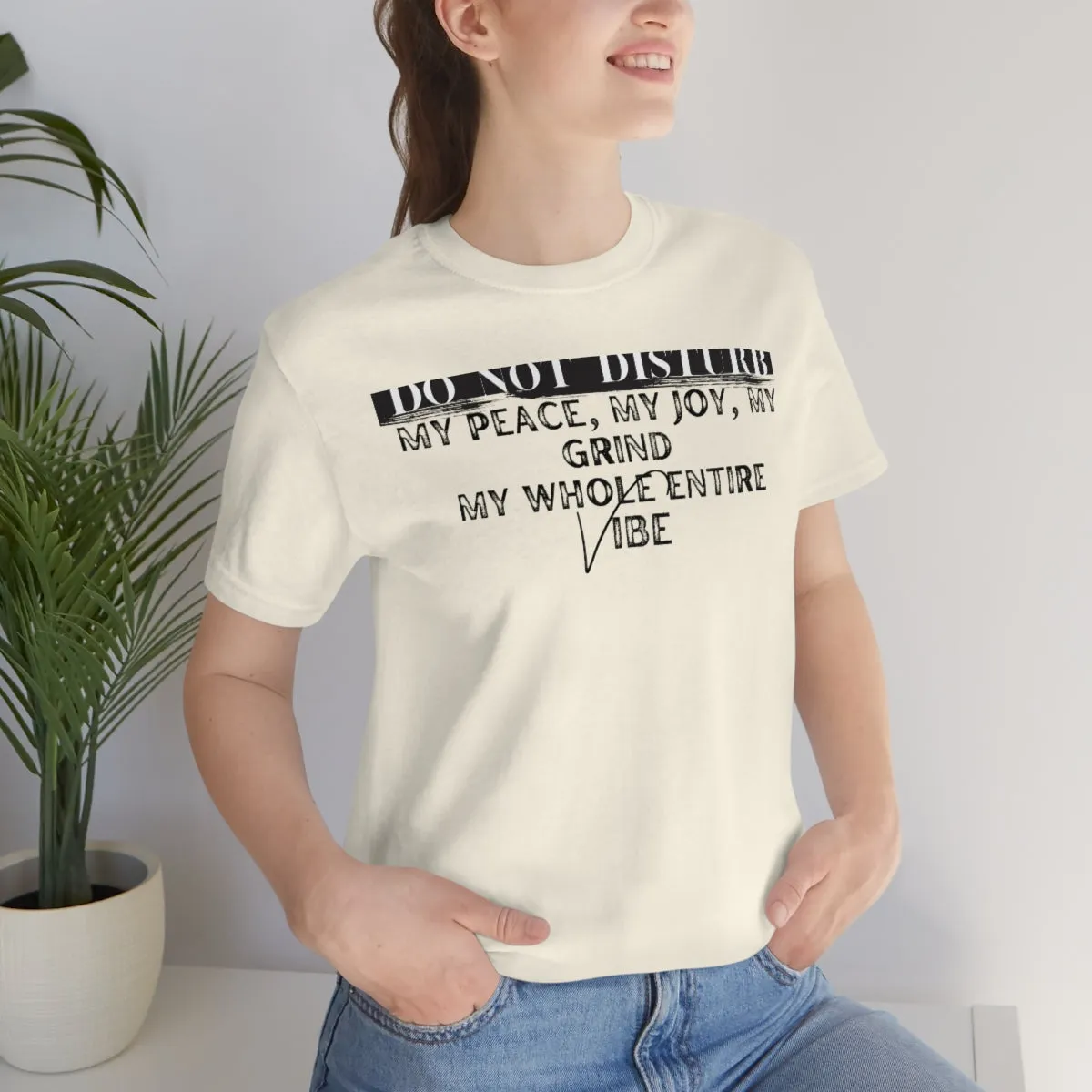 DO NOT DISTURB Jersey Short Sleeve Tee