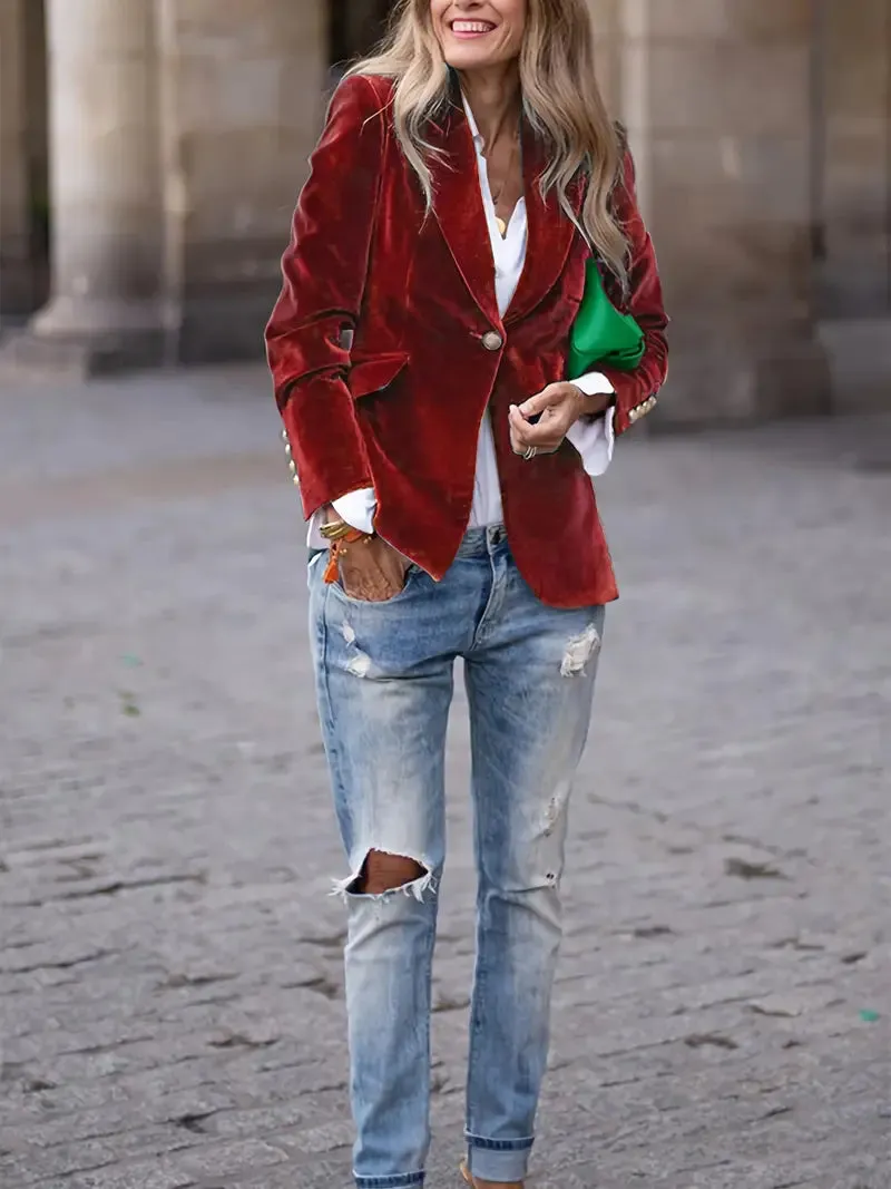 Dolores® | Elegant velvet blazer