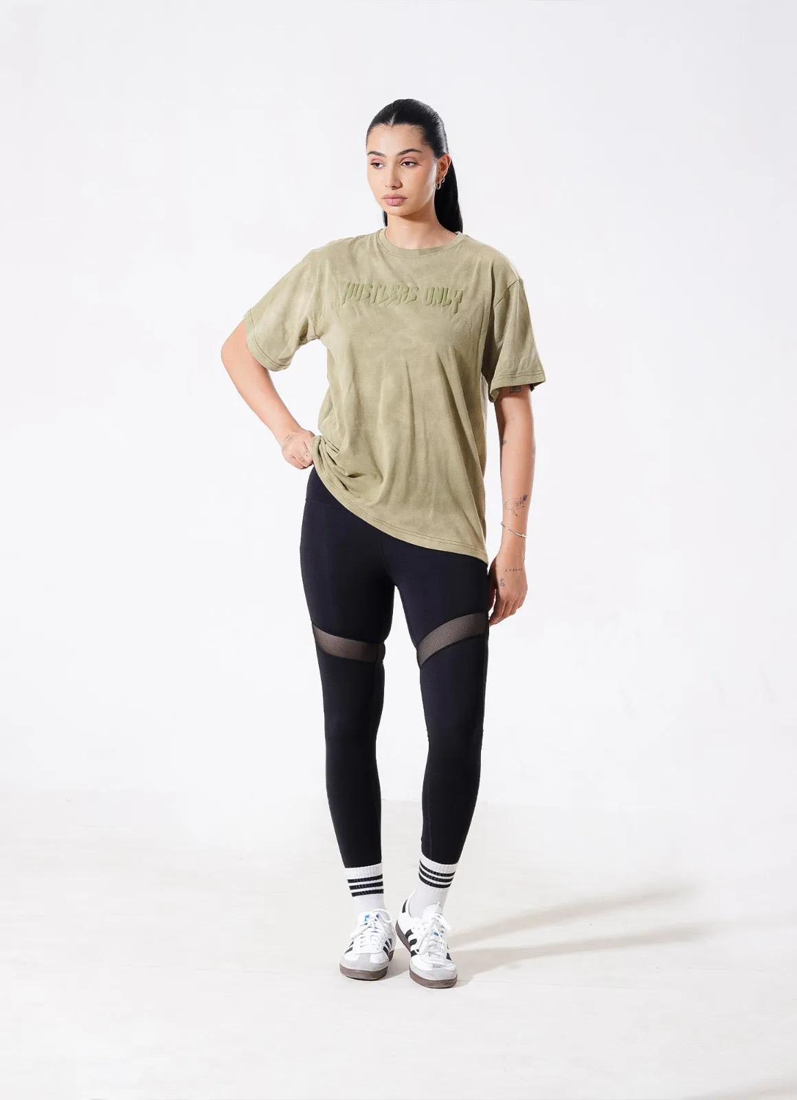 Drippy Acid Wash Tshirt - Green