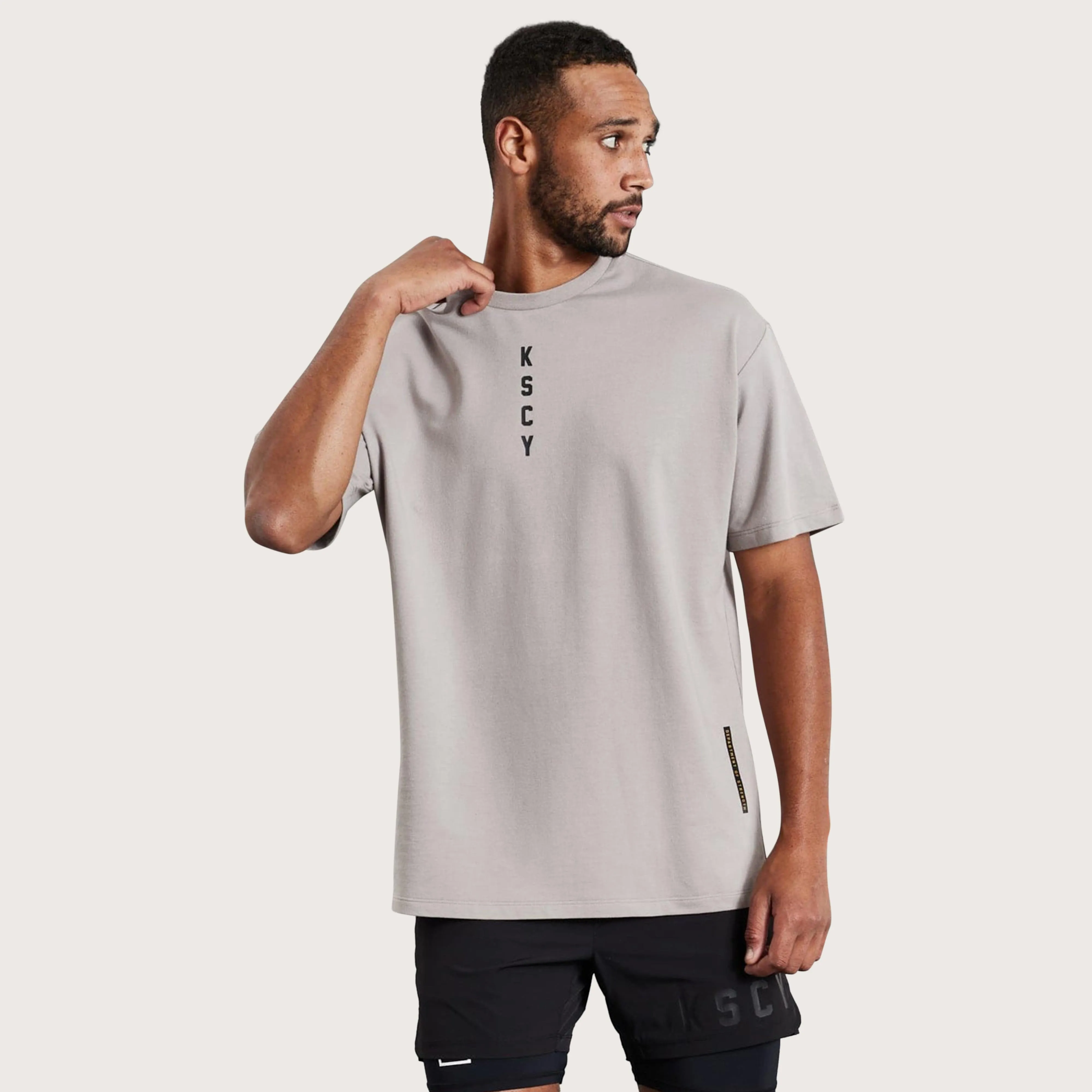 Dynamic Box Fit Split Hem T-Shirt Gull
