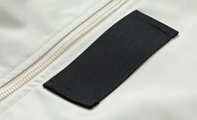 Easy-to-clean Hooded Varsity Jacket for Men with Zip-up Closure