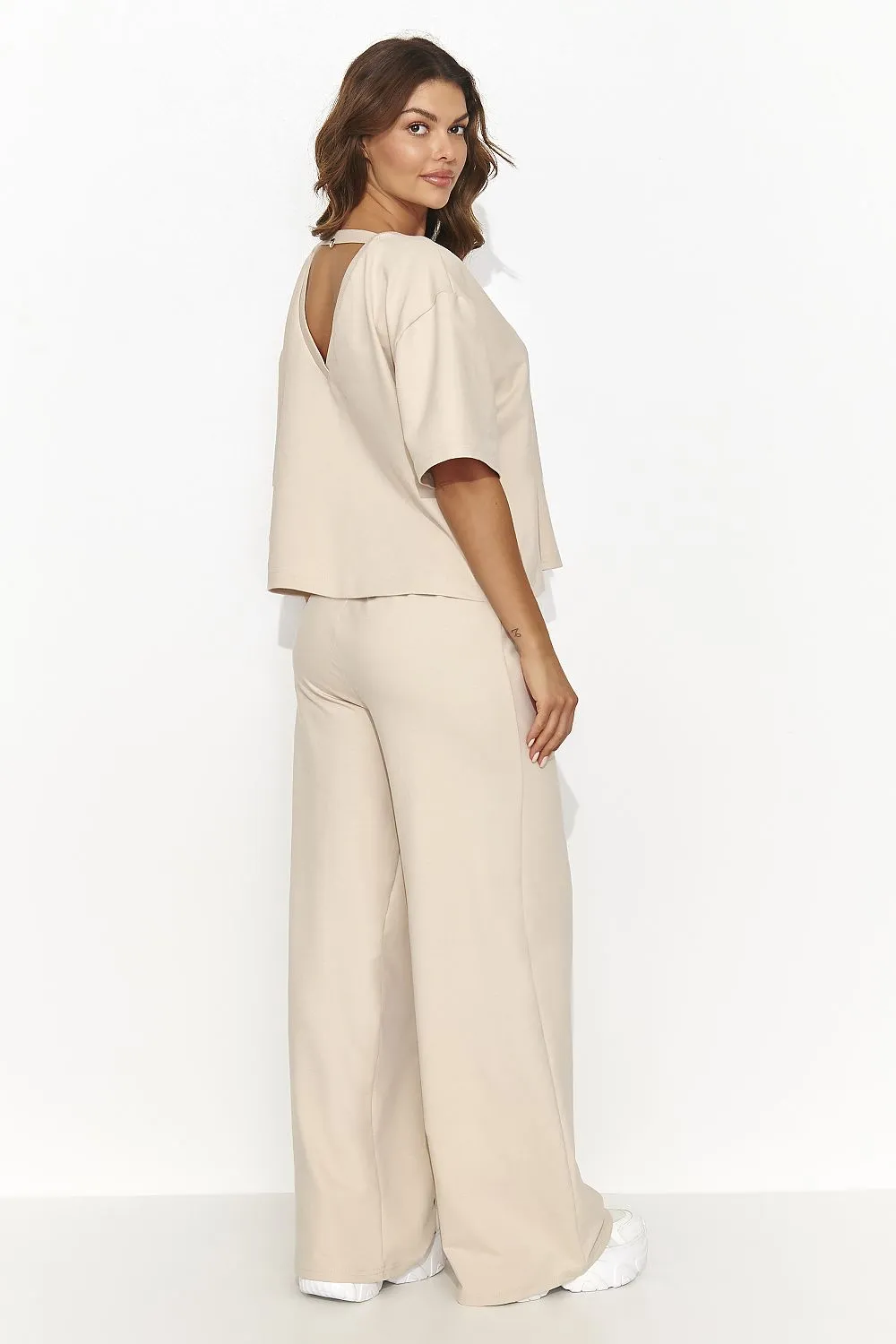 Elegant Cutout Tracksuit Set