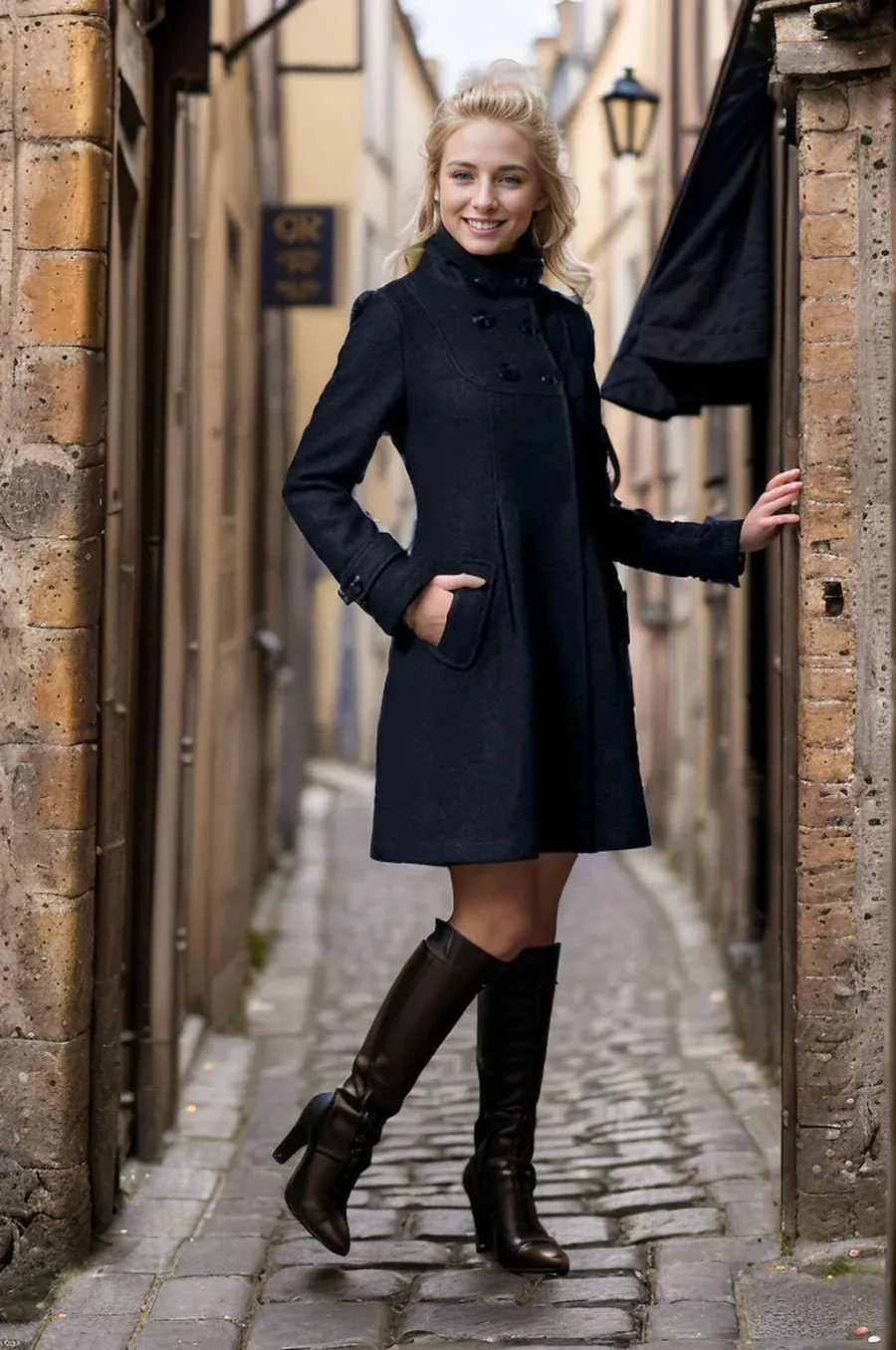 Elegant Gaia Dress Coat