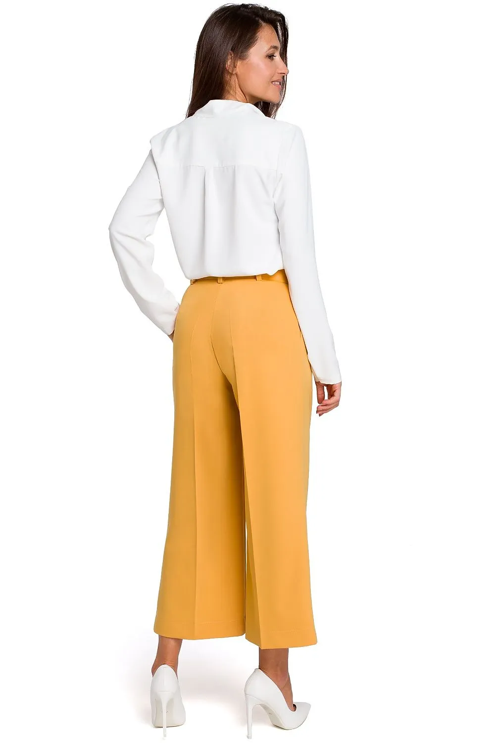 Elegant High-Waist Culottes Trousers