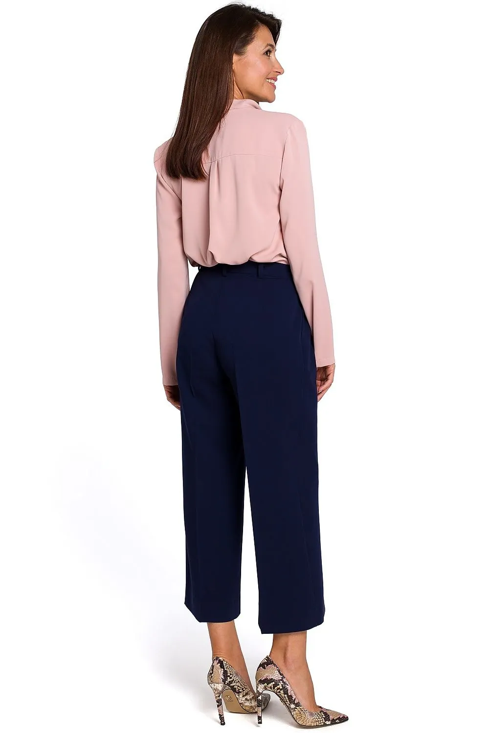 Elegant High-Waist Culottes Trousers