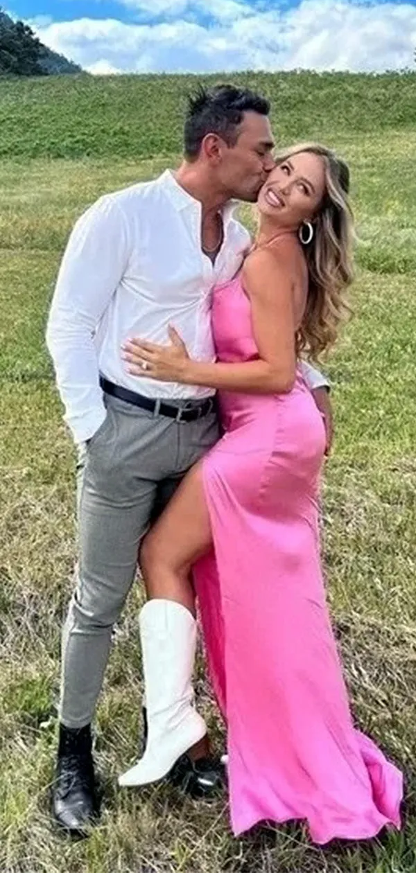 Elegant Pink Side Slit Criss-Cross Back Spaghetti Strap Ruffle Mermaid Long Prom Dresses,WGP452