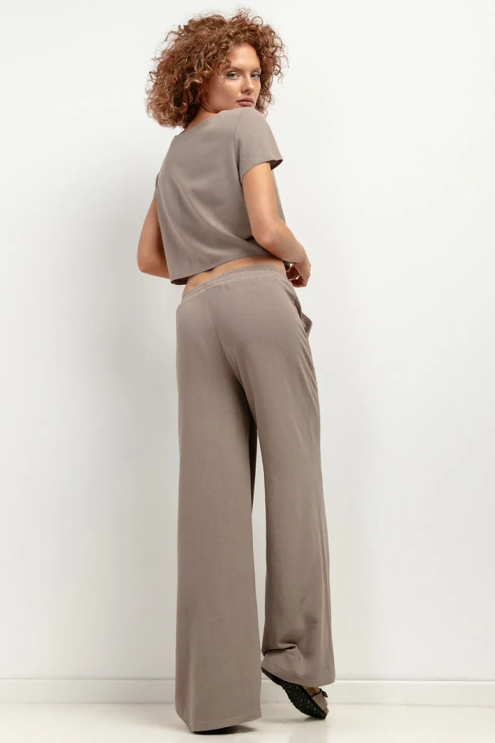 Elegant Wide Leg Linen Trousers