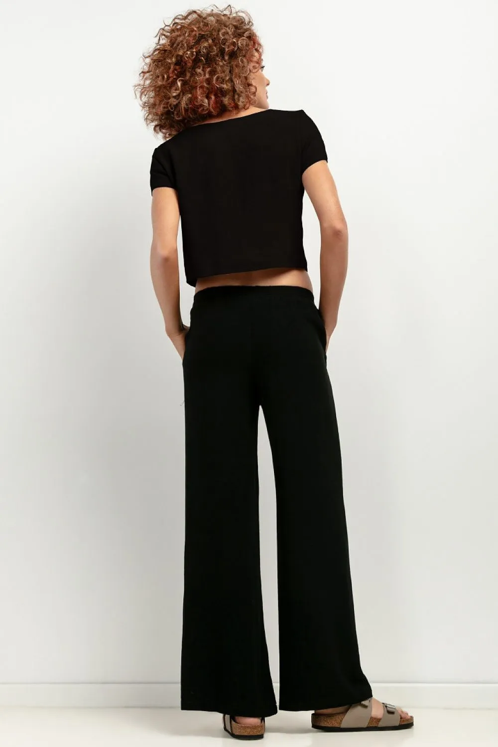 Elegant Wide Leg Linen Trousers