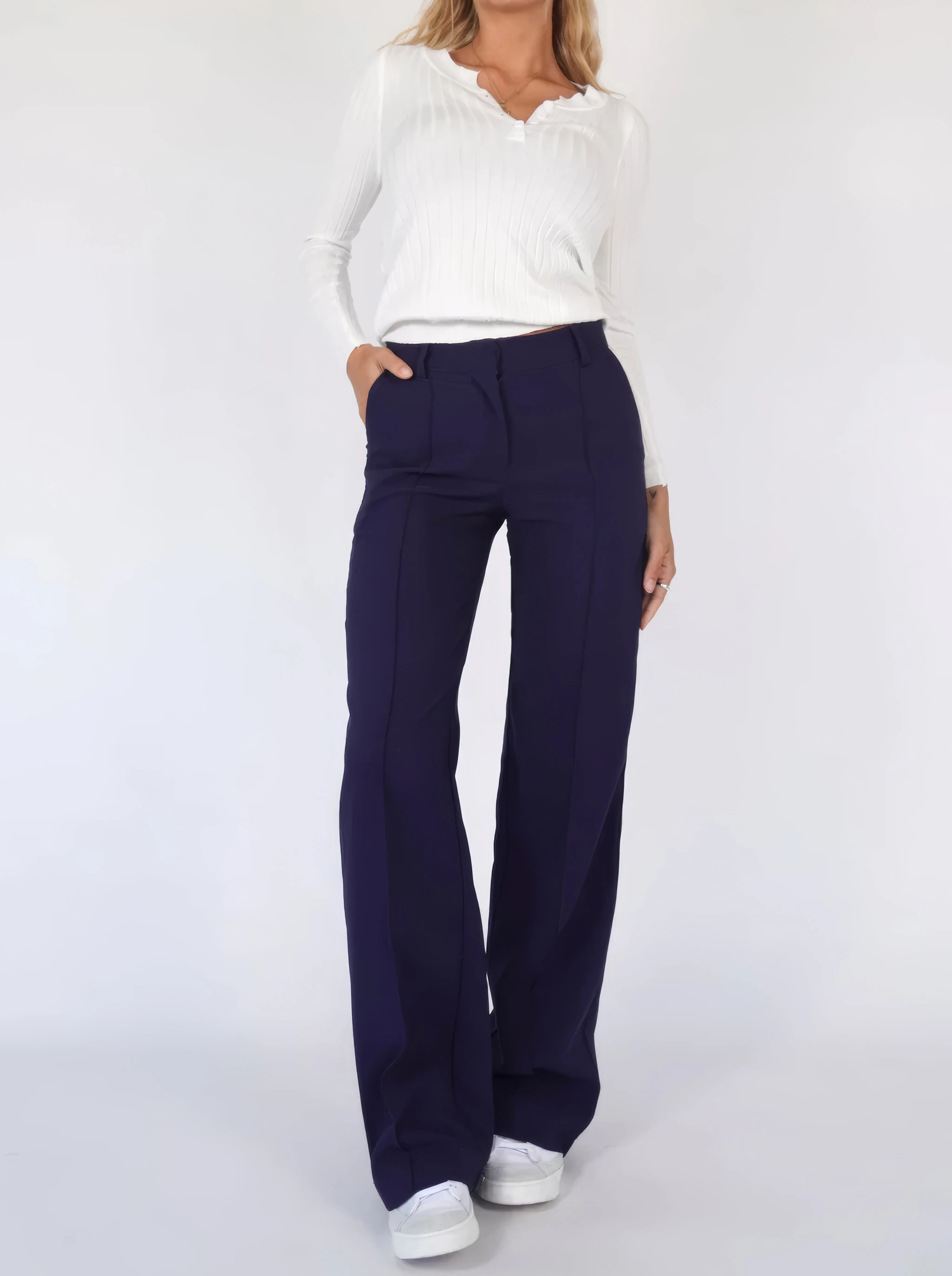 Elianny - Casual Pleated Pants for Women